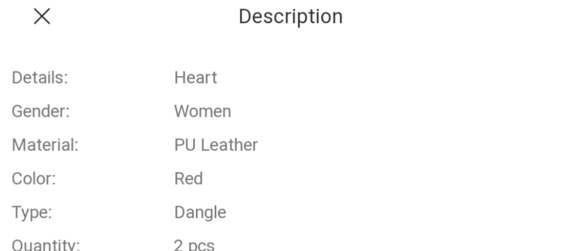 5/$25 DANGLE HEART GLITTER Faux Earrings Sparkle NEW - Picture 4 of 5